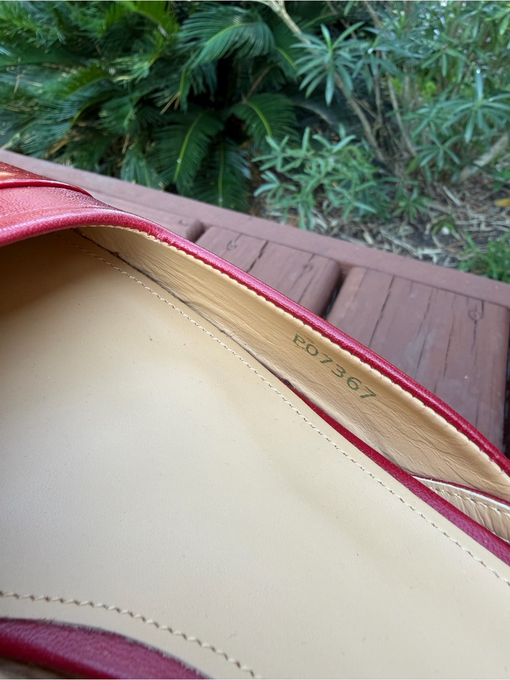 ALOHAS Lindy Bliss Red Leather Slingback Pumps Size 6 $170 - Picture 9 of 10